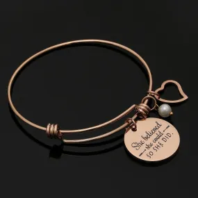 Engraved Titanium Steel Tag Adjustable Bracelet