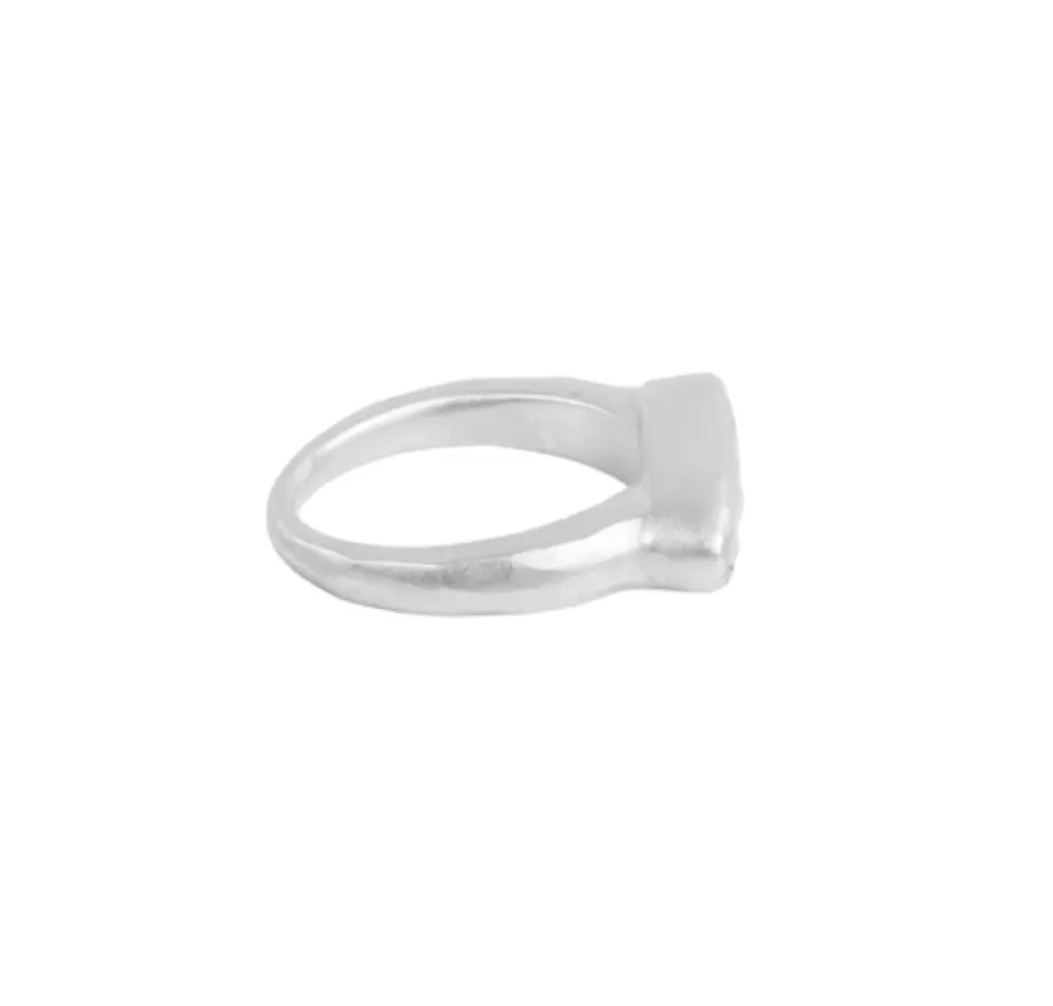 Fairley Pearl Bar Ring Silver