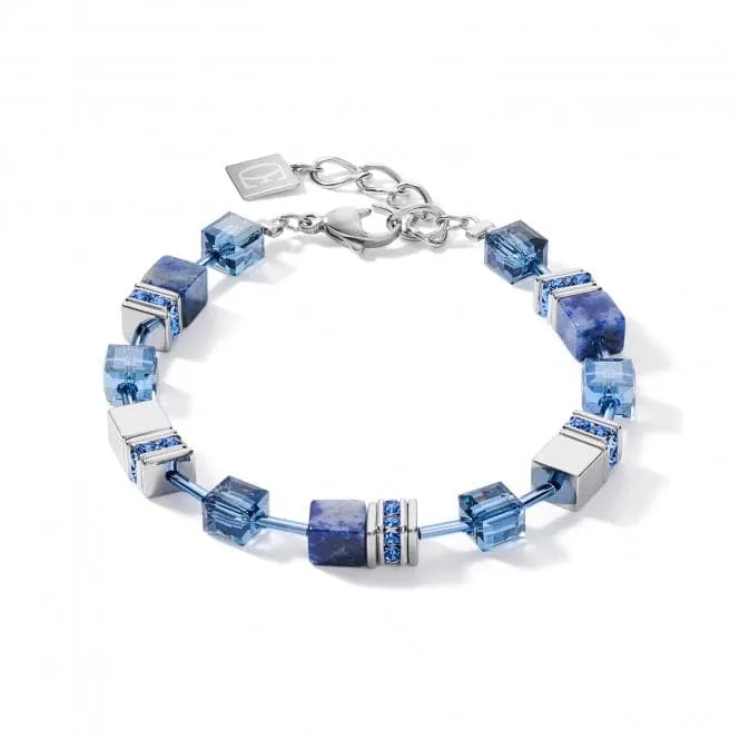 GeoCUBE® Sodalite & Haematite Blue Bracelet 4017/30-0700