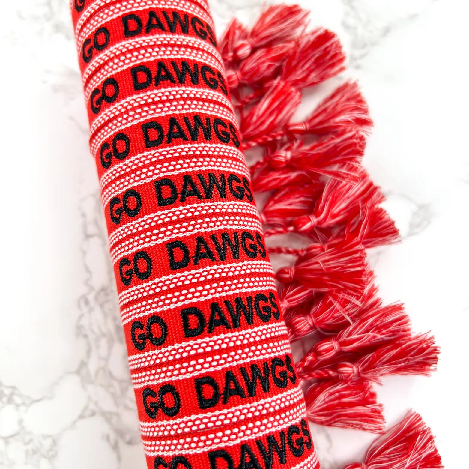 Go Dawgs Embroidered Bracelet - Red