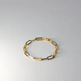 Gold Paperclip Chain Bracelet 5.5MM Model-AB0766