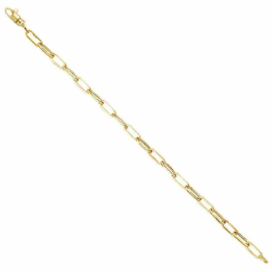 Gold Paperclip Chain Bracelet 5.5MM Model-AB0766