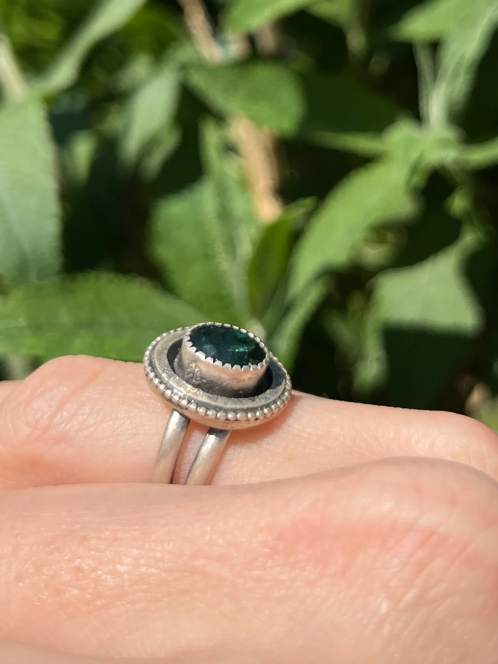 Green Tourmaline Oval Ring