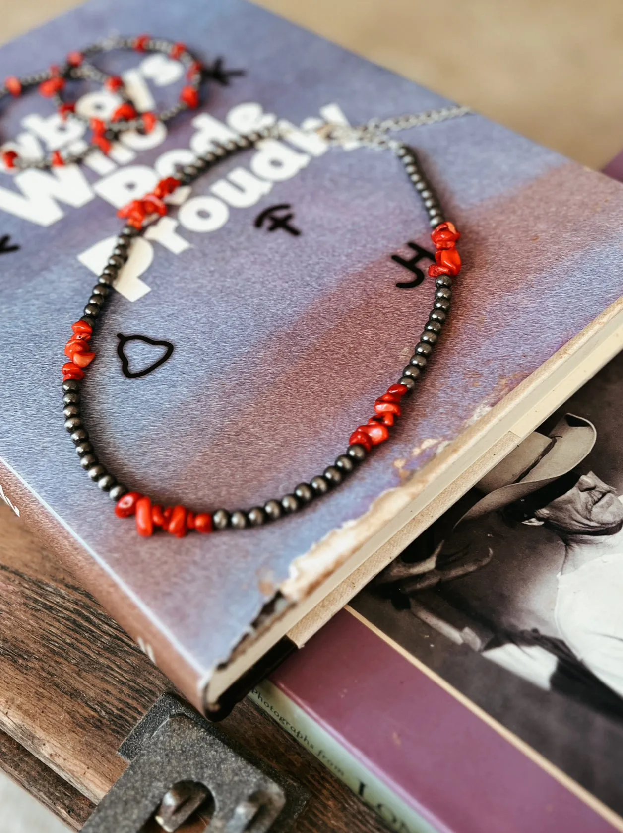 Handmade Navajo Red Necklace