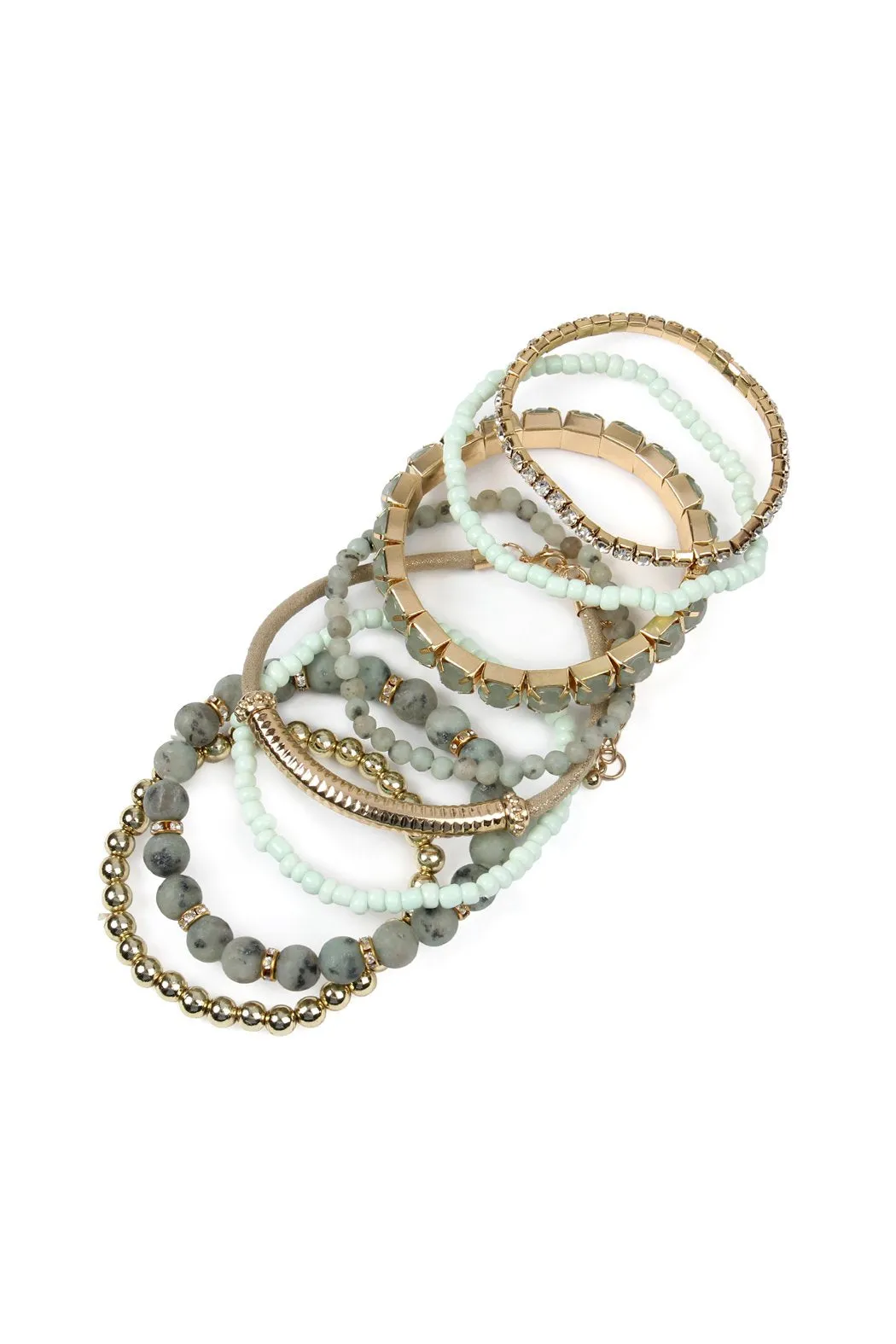 Hdb2244 - Regular Size Stackable Beads Bracelet Set