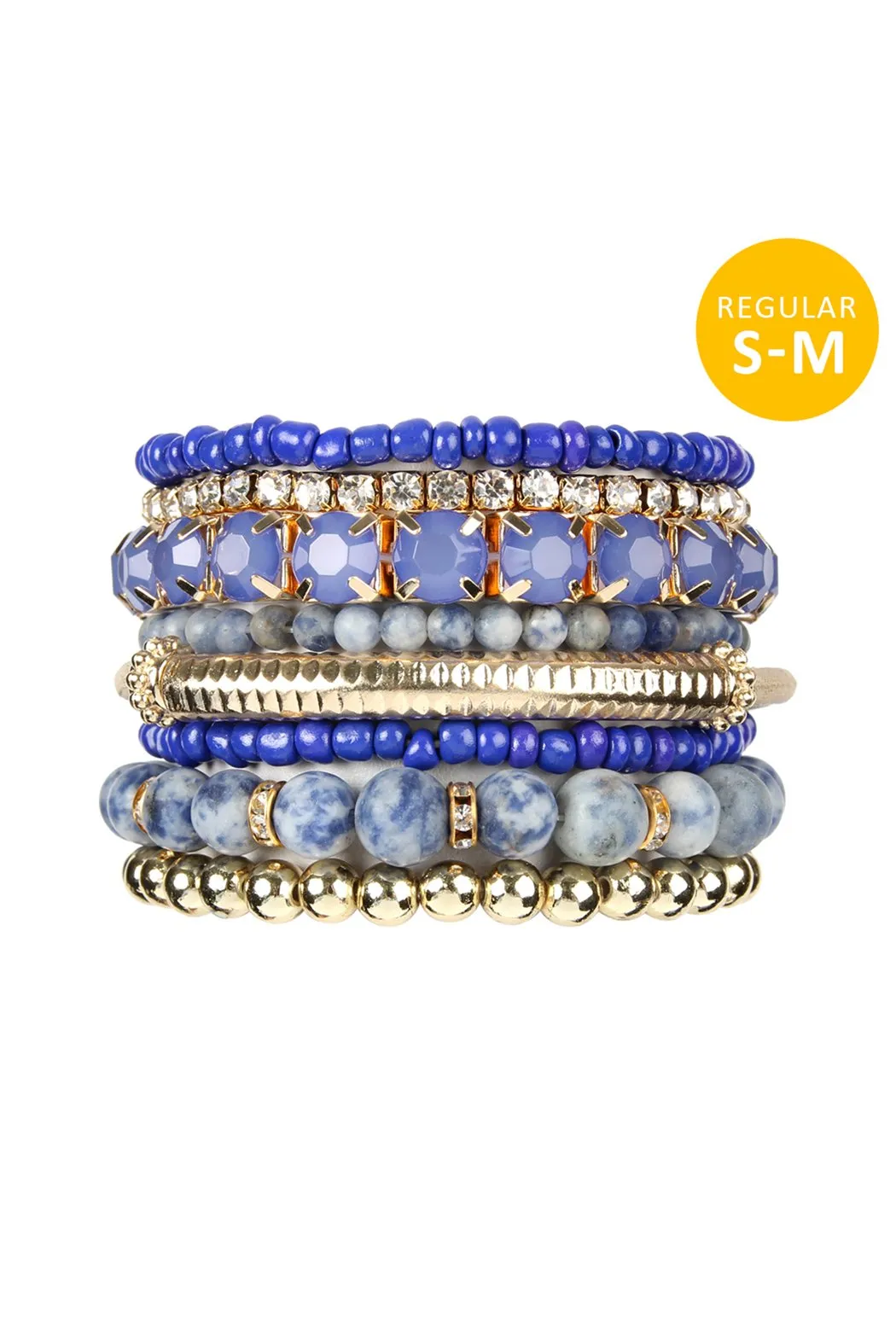 Hdb2244 - Regular Size Stackable Beads Bracelet Set