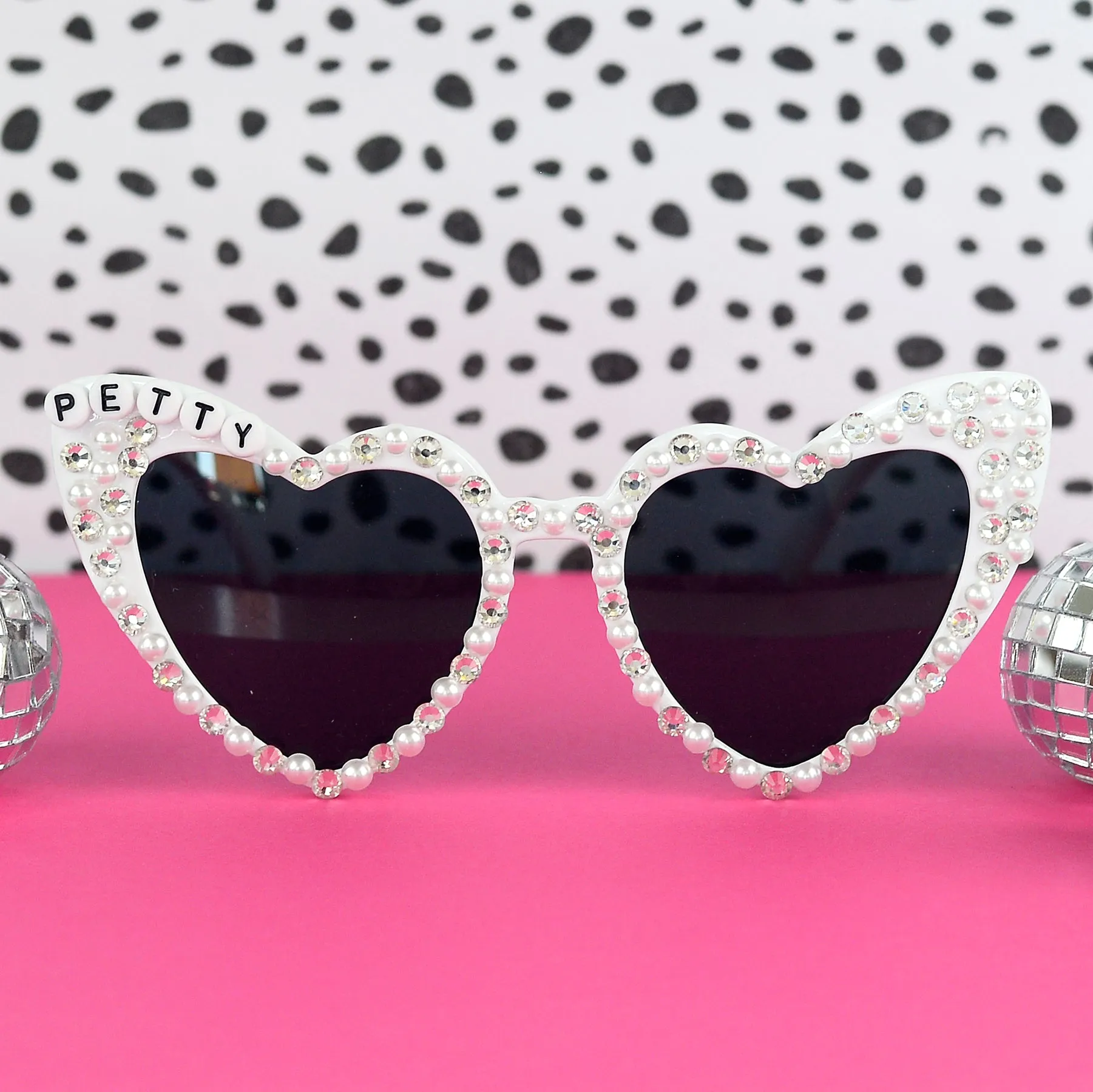 Heart Shaped Sunglasses with Words