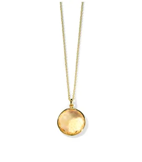 IPPOLITA Lollipop 18K Yellow Gold Medium Pendant Necklace in Honey Citrine