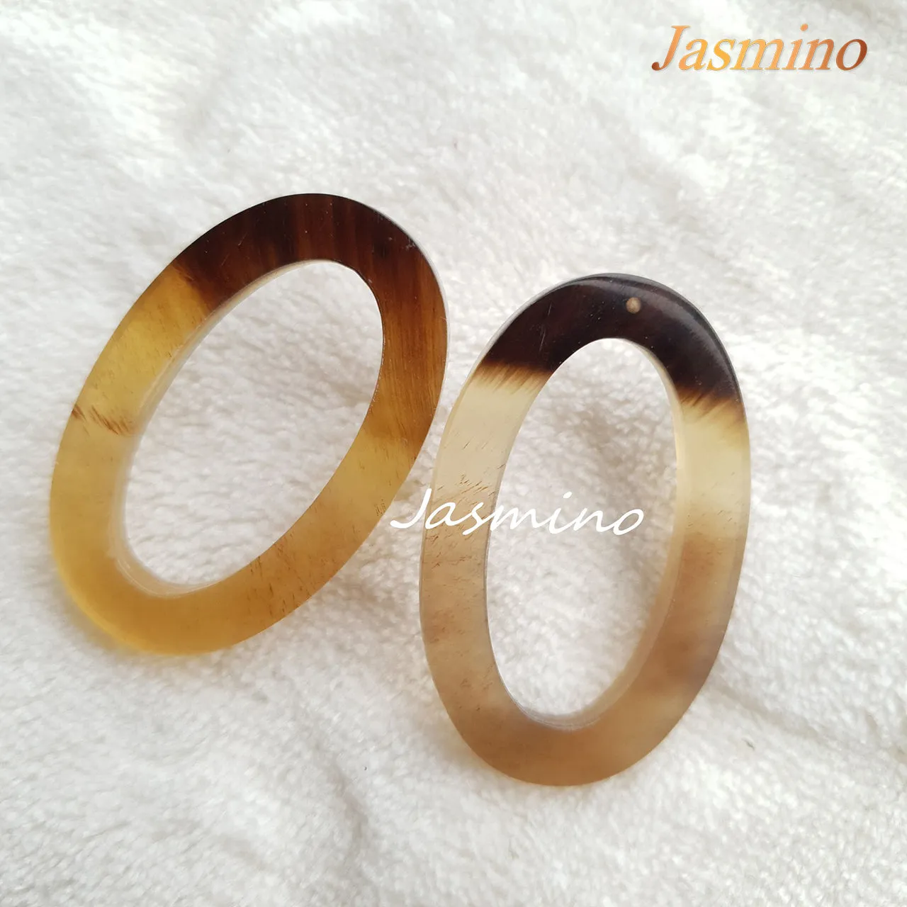 Jasmino Women Amber Oval Cluster Earrings Unique Gifts For Her Made By Natural Buffalo Horn