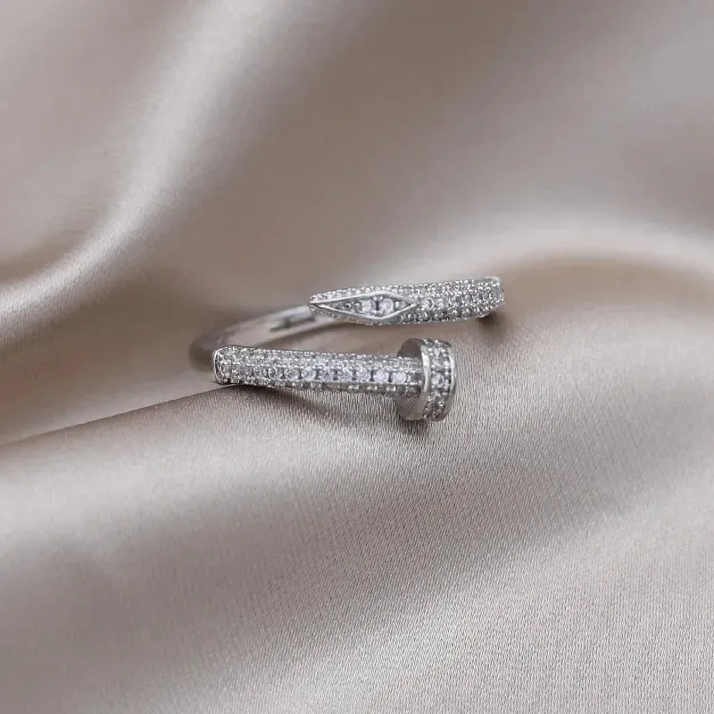 JC - Elegant Adjustable Ring: AAA zircon, ideal for women’s daily and workwear style