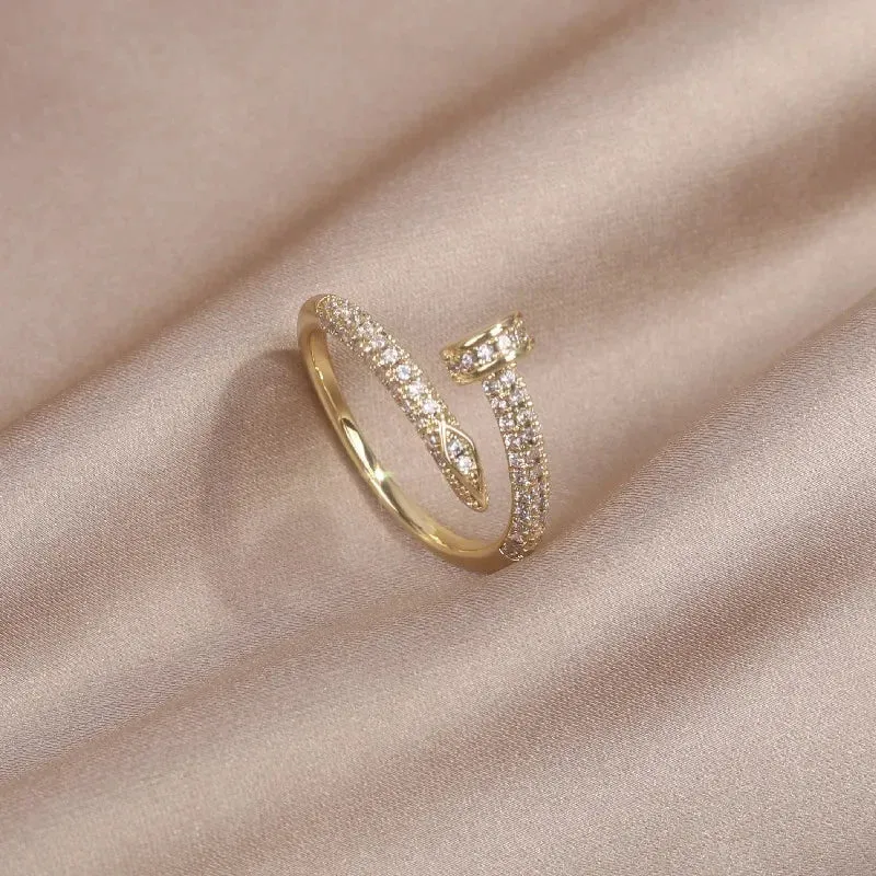 JC - Elegant Adjustable Ring: AAA zircon, ideal for women’s daily and workwear style