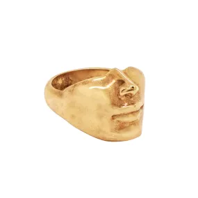 Keep Your Chin Up Ring in Bronze