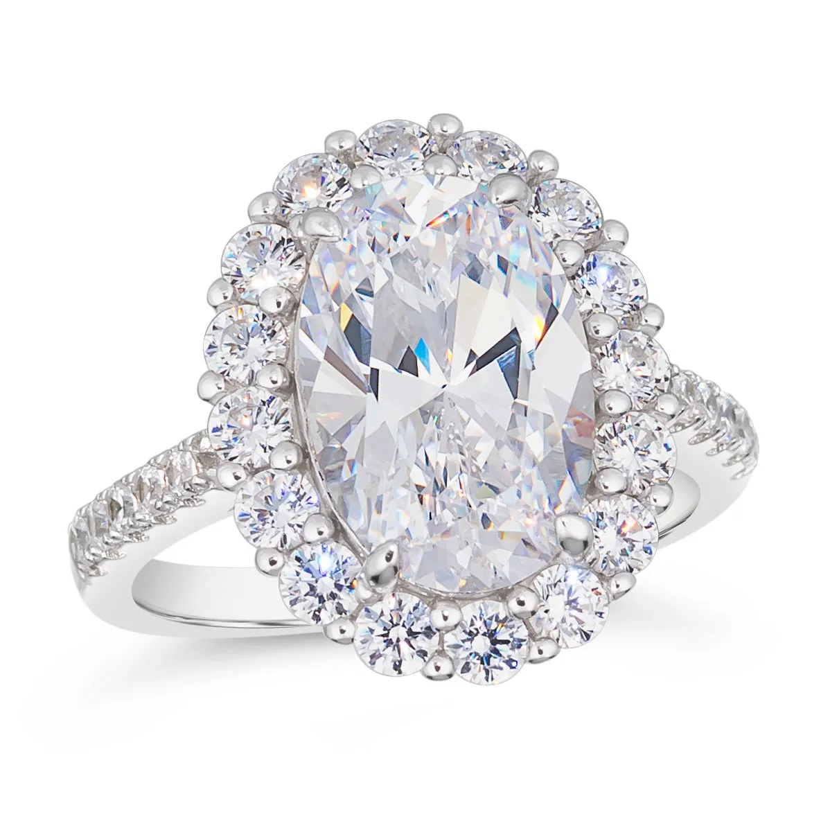 Kennedy Oval Crystalline Ring