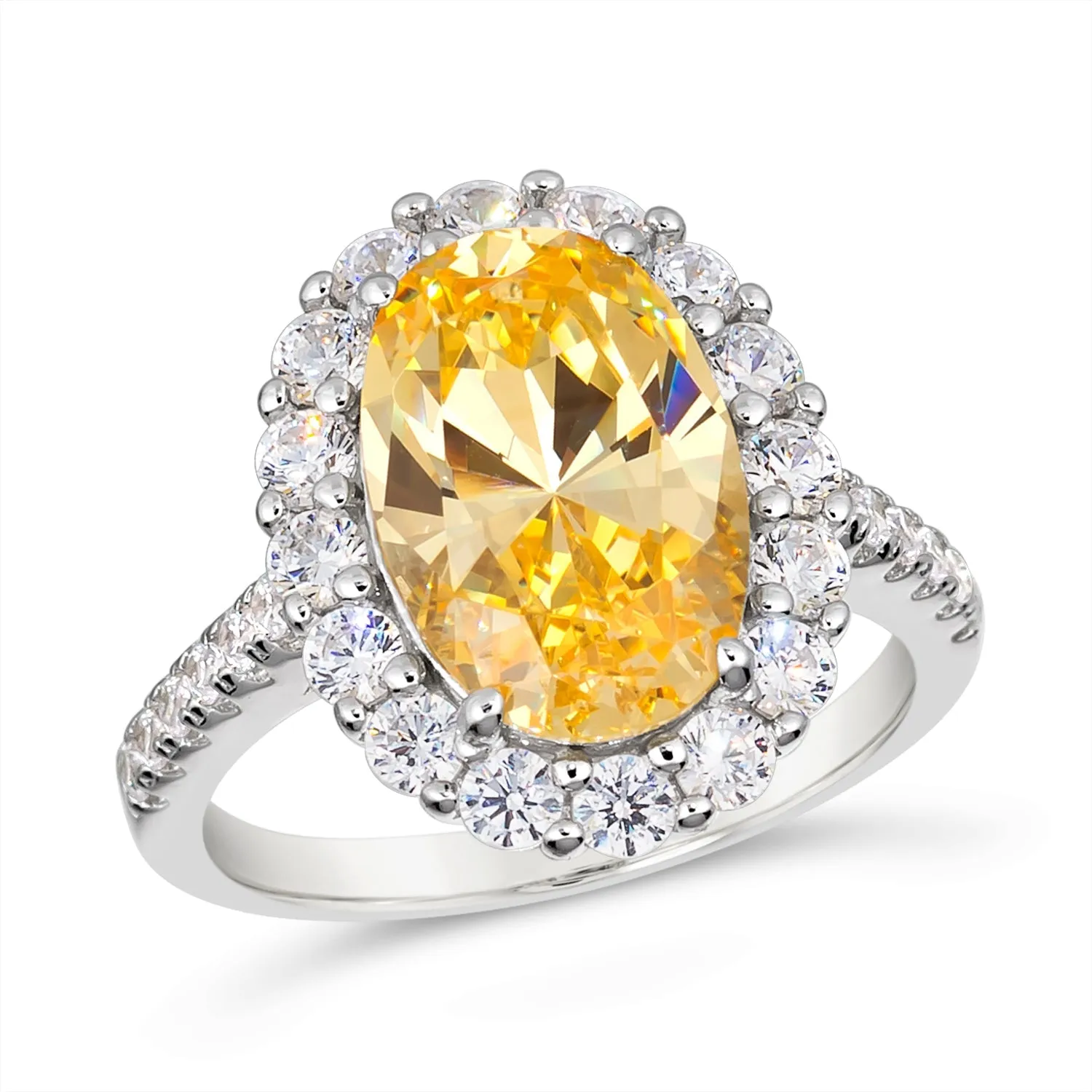 Kennedy Oval Crystalline Ring