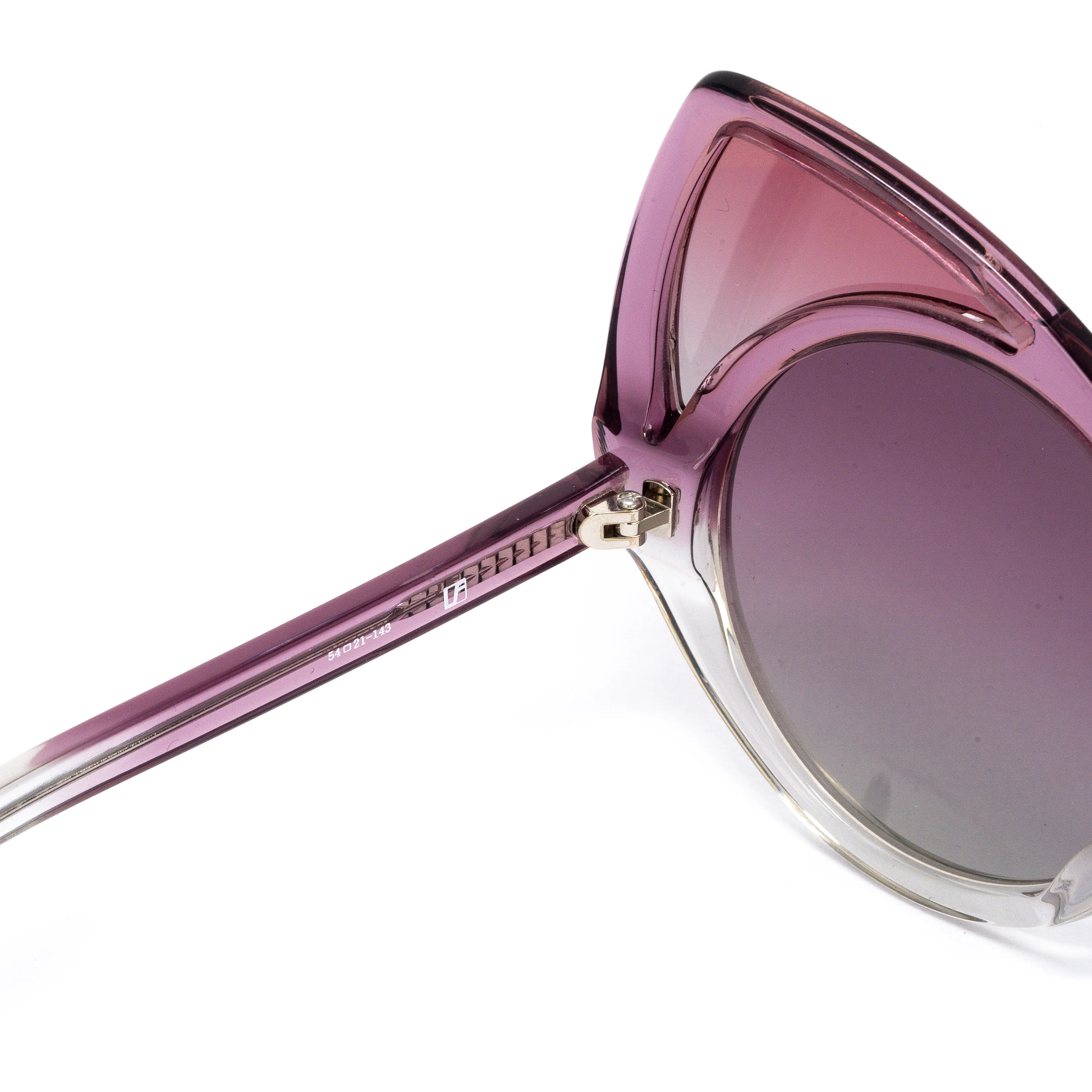 Khaleda And Fahad Ladies Cat Eye Purple Sunglasses KR1C18SUN