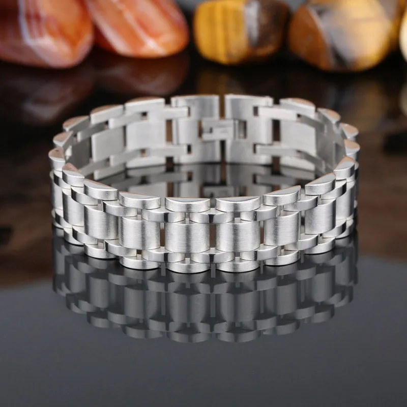 Korean Fashion Stainless Steel Men's Bracelet - Titanium Steel Jewelry for Everyday Wear