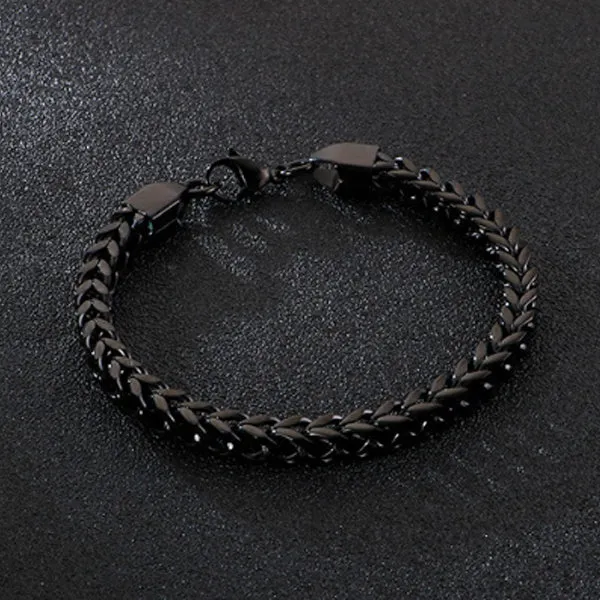 Korean Style Titanium Steel Bracelet (Circumference 21.5cm) 韓版鈦鋼手鍊 (鍊長 21.5cm) KJBR16122