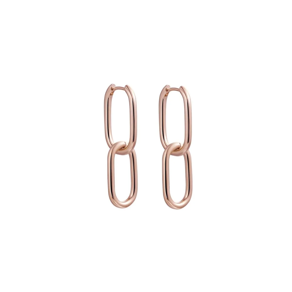 Kyerlyn Dainty Paperclip Huggie Hoop Earrings