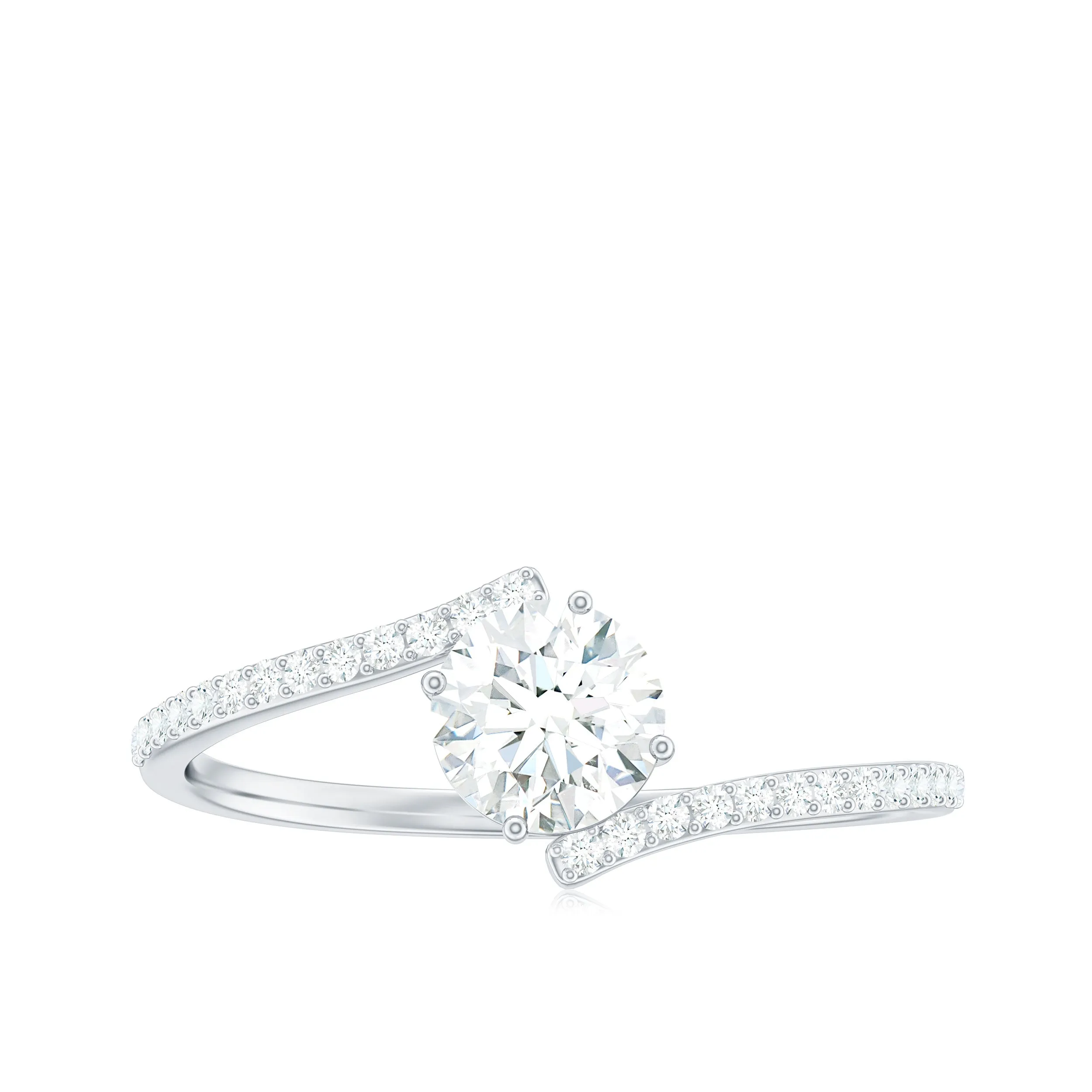 Lab Grown Diamond Solitaire Promise Engagement Ring