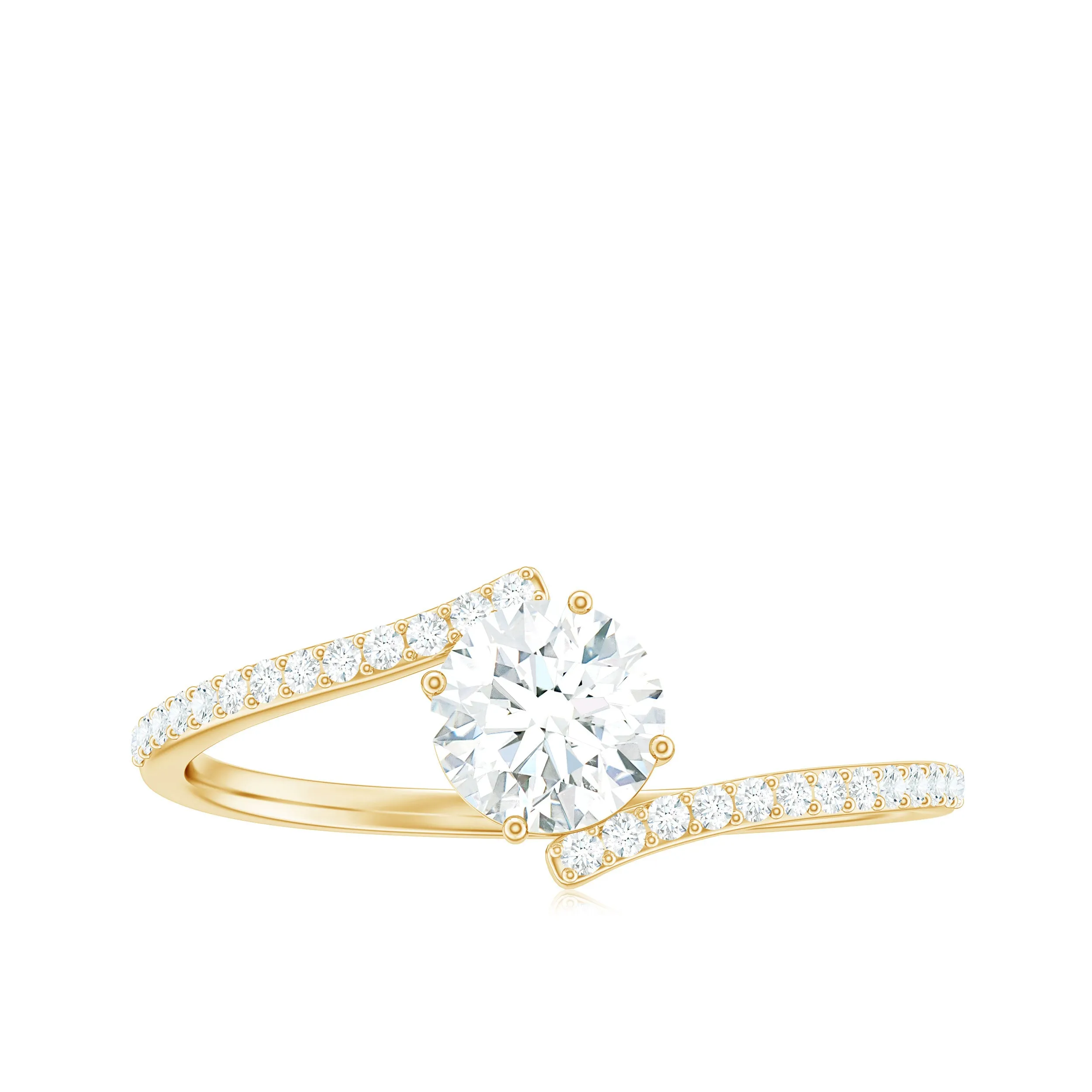 Lab Grown Diamond Solitaire Promise Engagement Ring