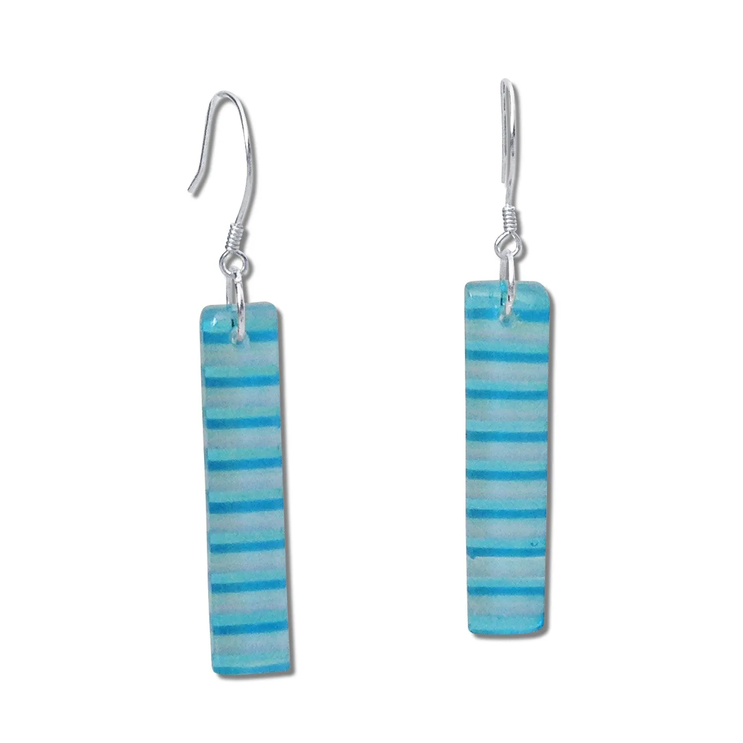 LGAN Glass Earrings - White