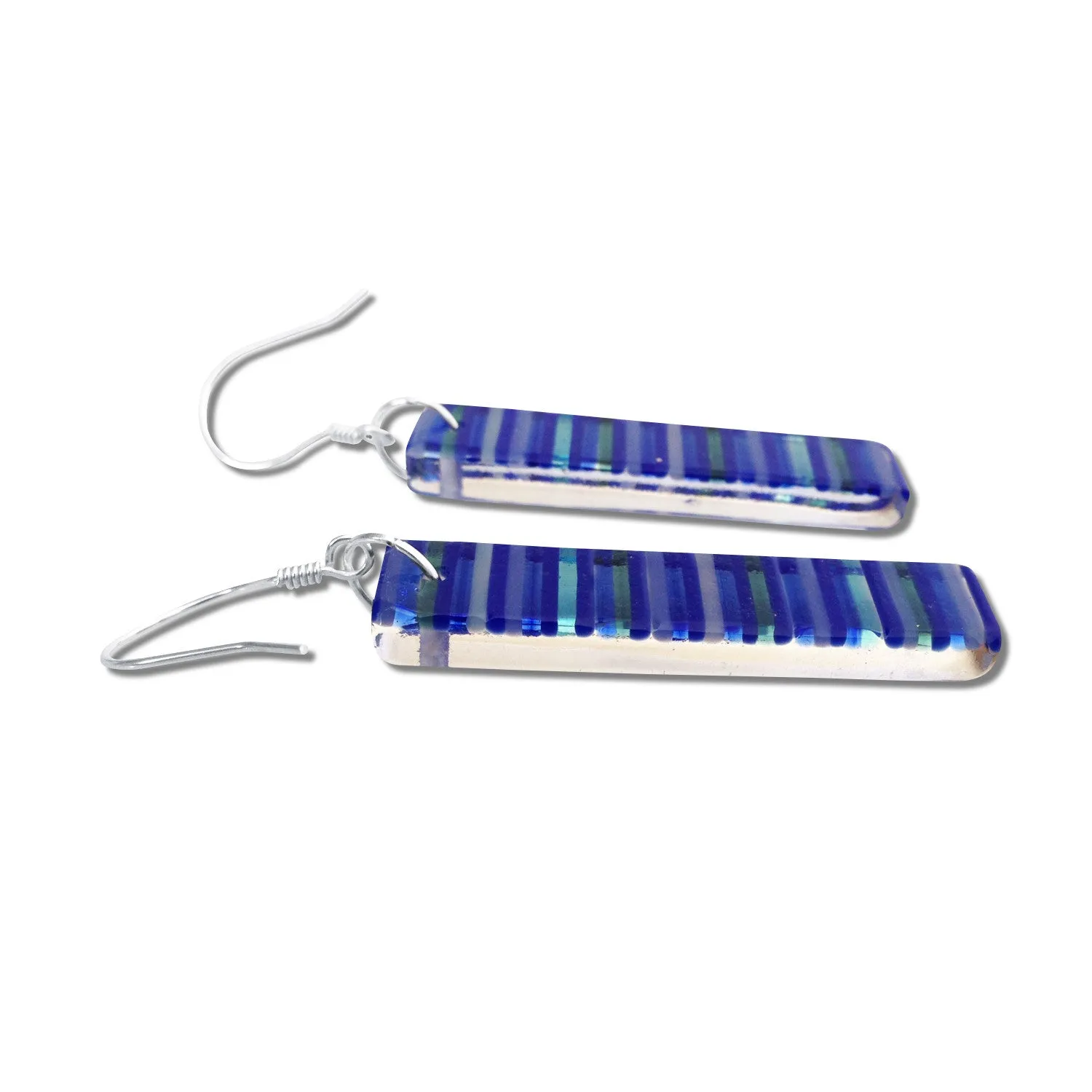 LGAN Glass Earrings - White