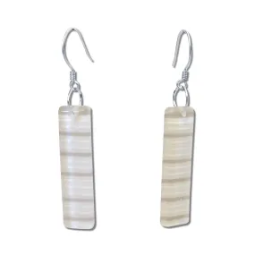 LGAN Glass Earrings - White