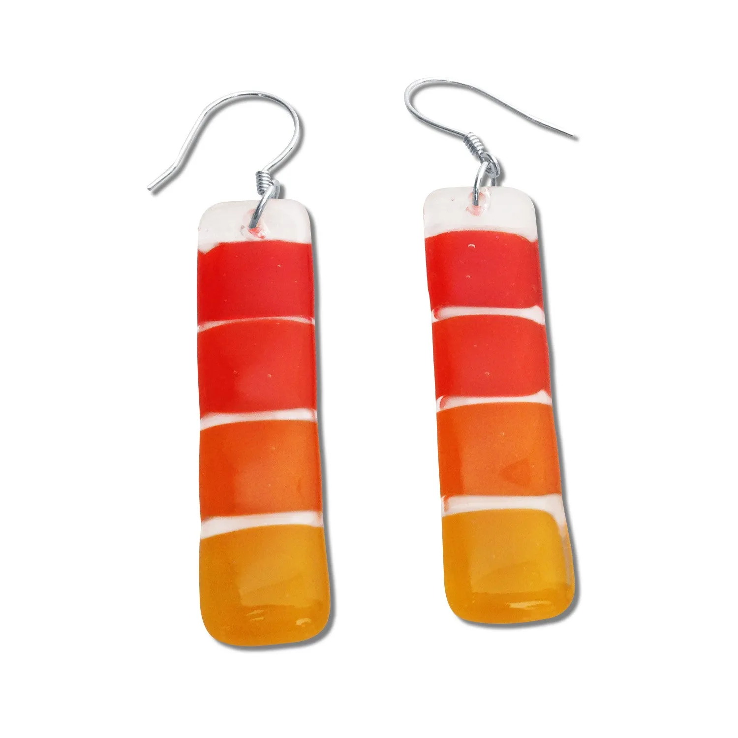 LMOL Glass Earrings - Red