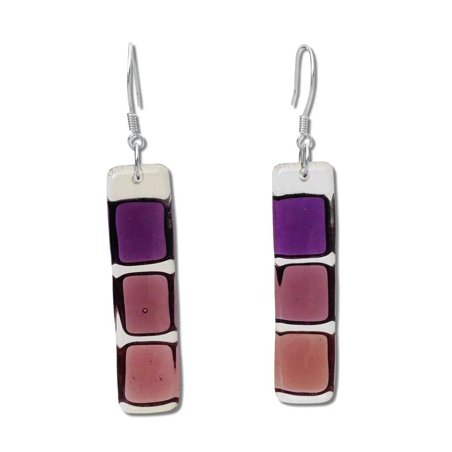 LMOL Glass Earrings - Red