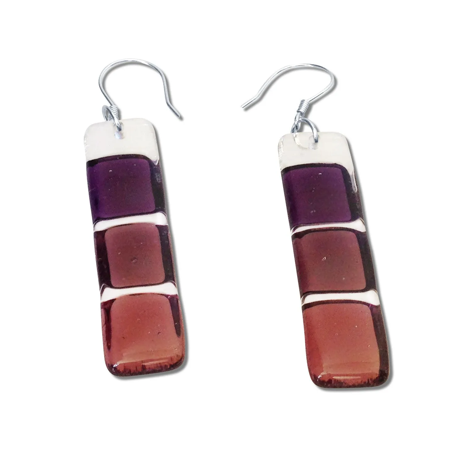 LMOL Glass Earrings - Red