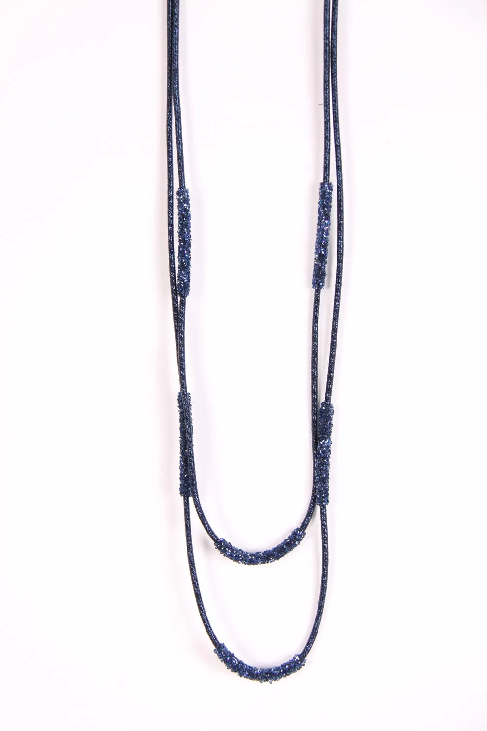 Long Lagen Look Double thread Necklace by Urban Mist