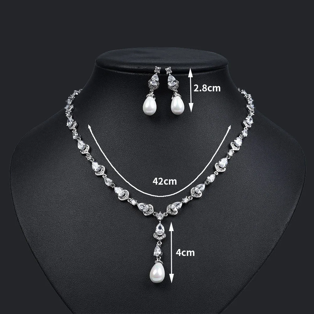 Luxy Moon Birthstone Cubic Zirconia Wedding Jewelry Sets