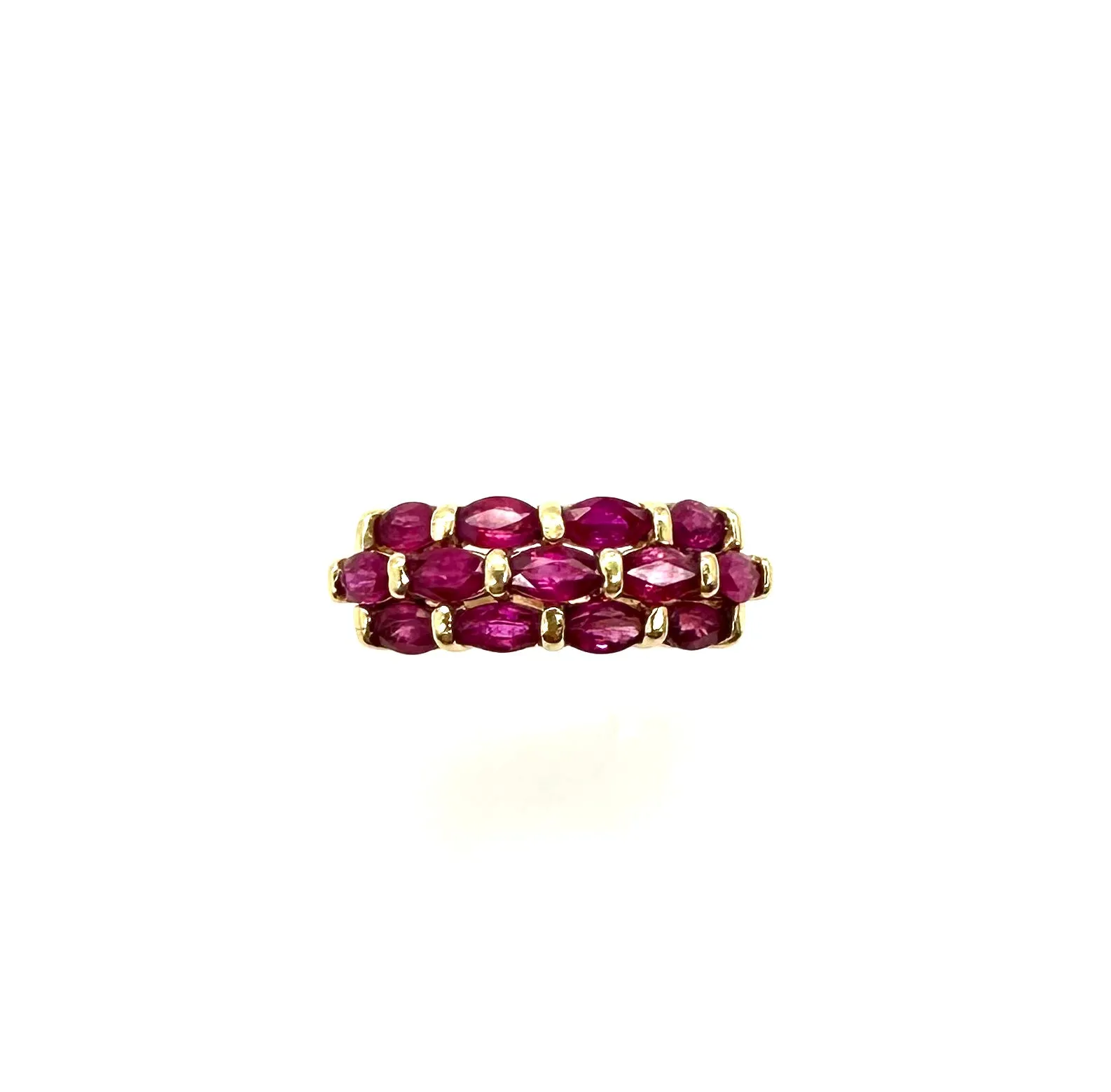 Marquise Ruby Woven Ring