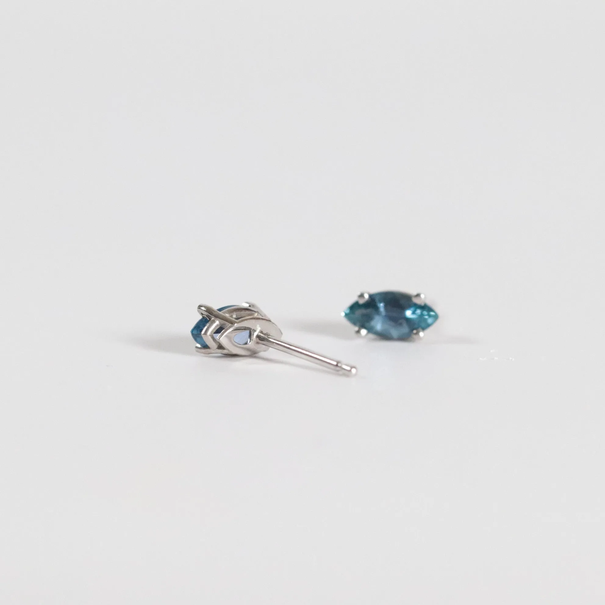 Marquise Yogo Sapphire Studs