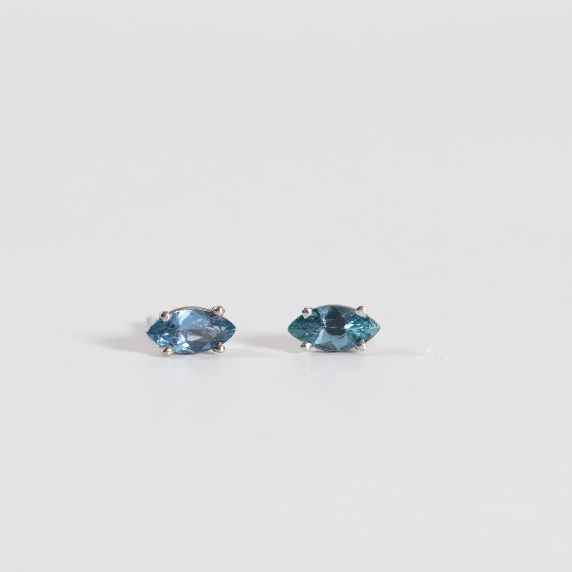 Marquise Yogo Sapphire Studs