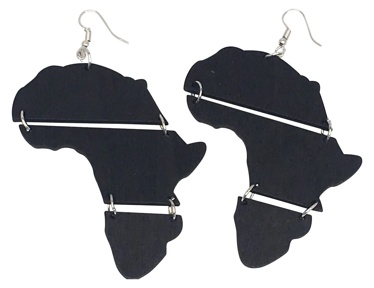 Melanated Africa earrings | Africa shaped | African | Natural hair | Afrocentric | jewelry