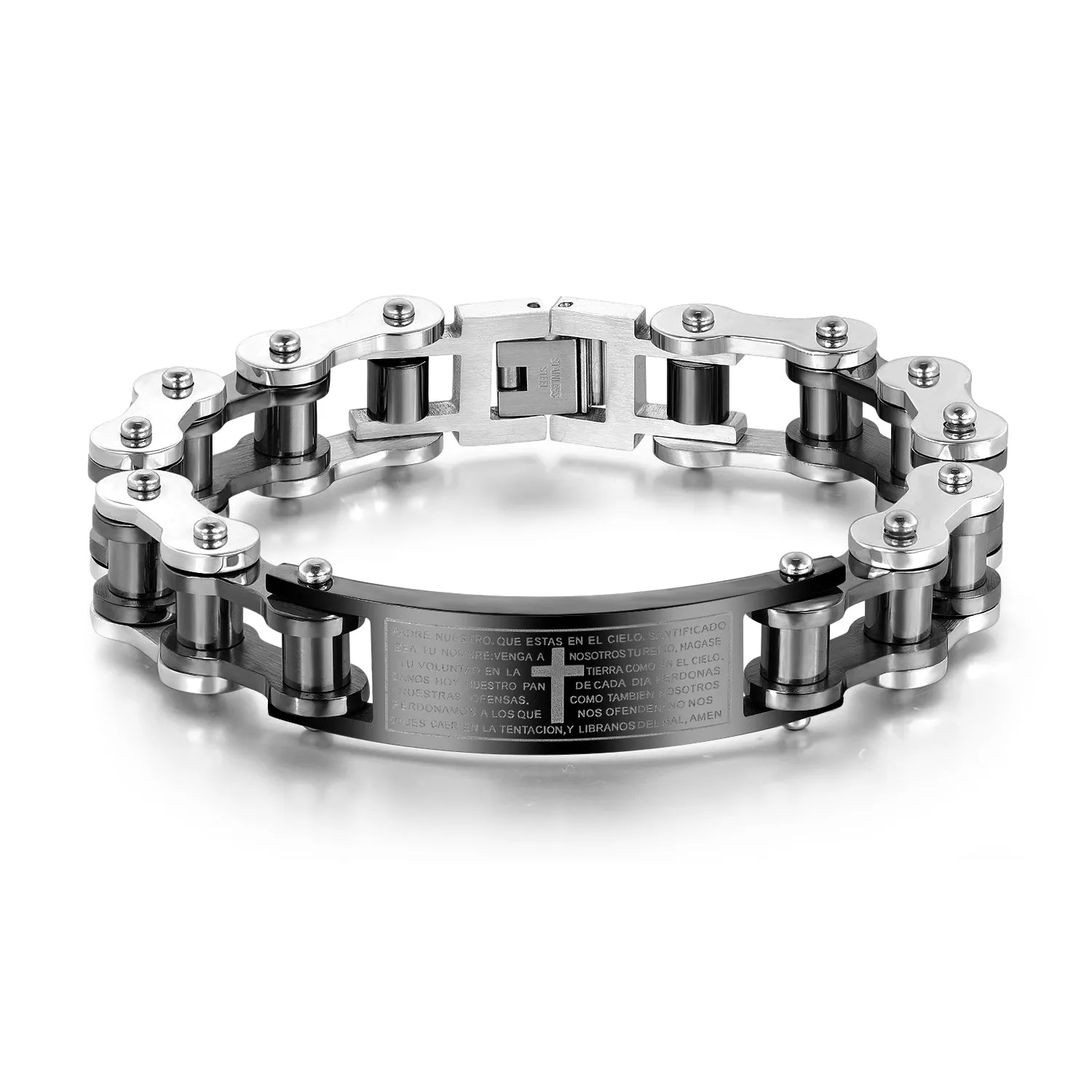 Men's Fashion Harley Bike Cross Bracelet