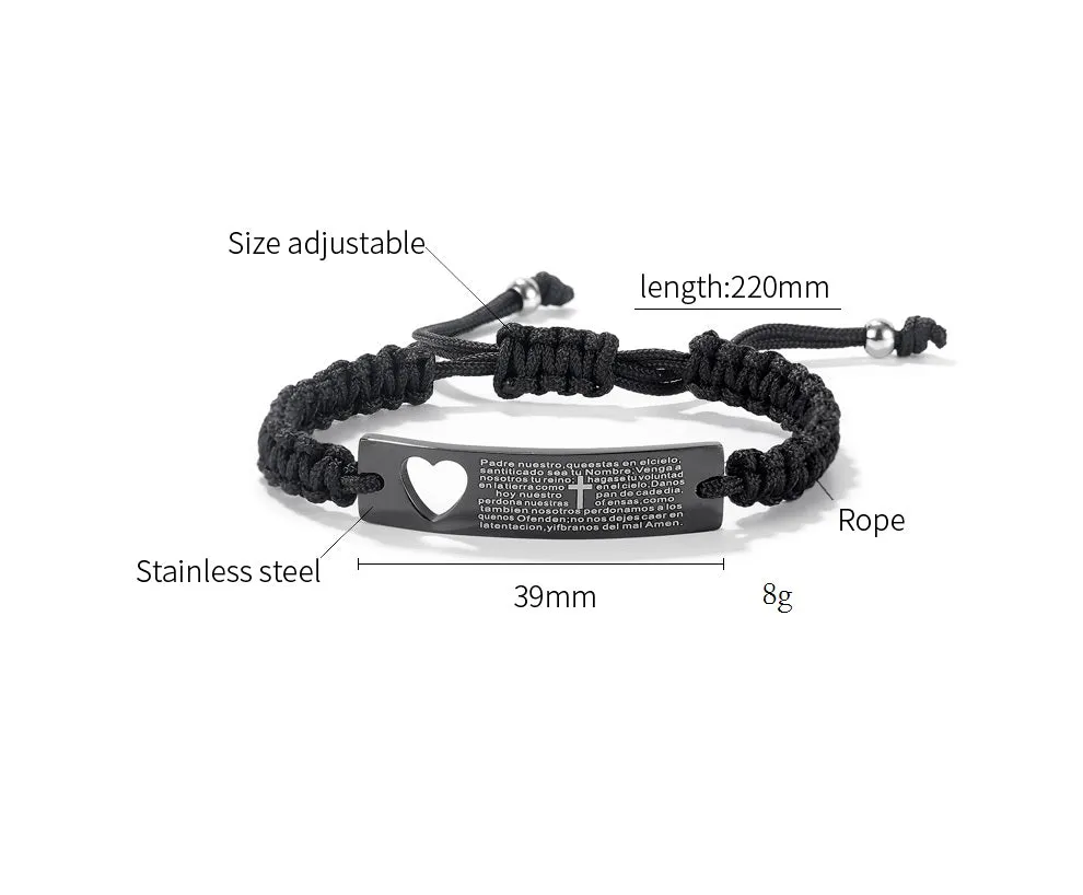 Men's Fashion Heart Bracelet