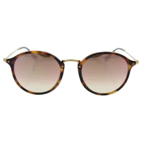 Men's Round/classic Round Sunglasses, SPOTTED BROWN HAVANA, 52 mm