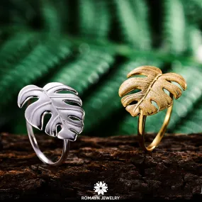 Monstera Leaf Ring