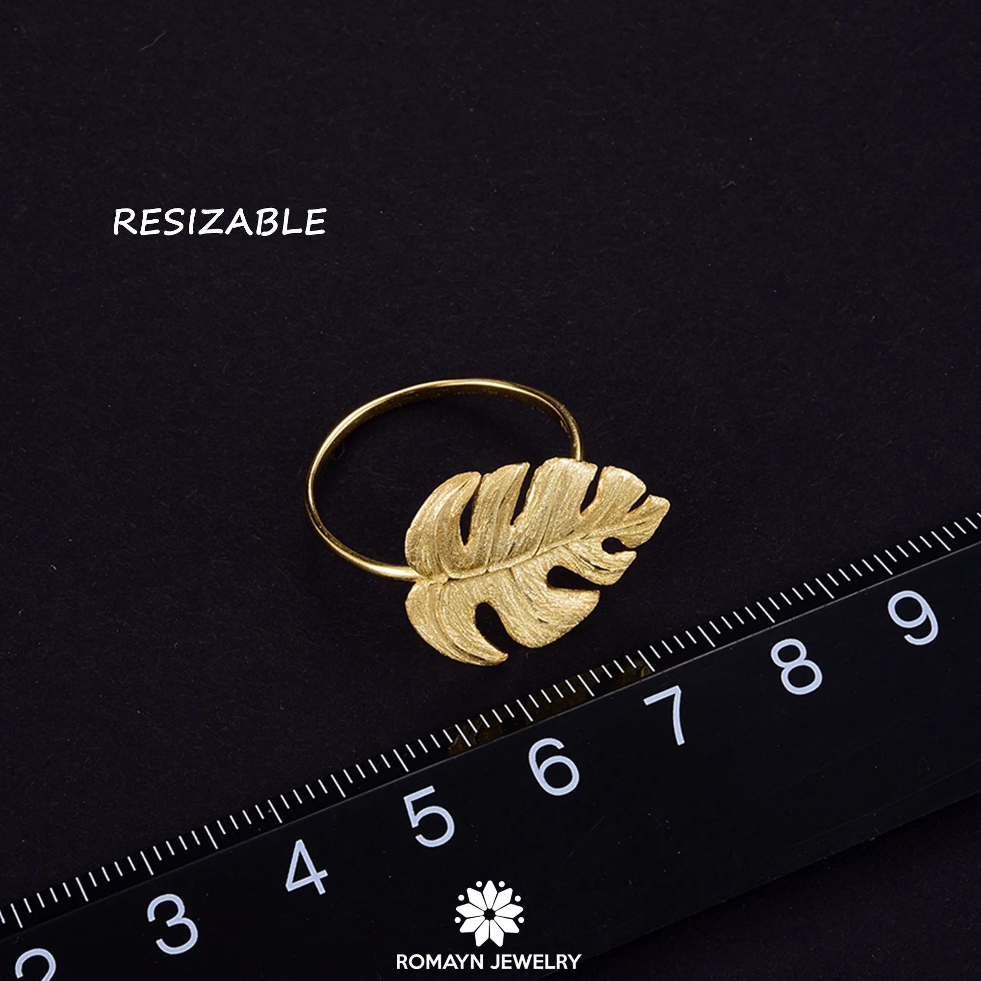 Monstera Leaf Ring