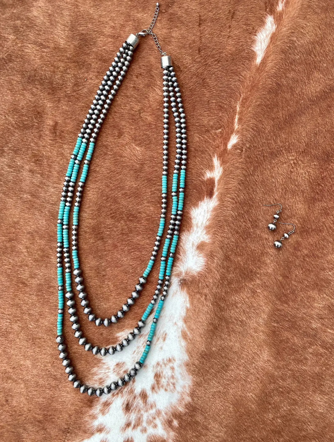 Navajo Style Pearl Necklace