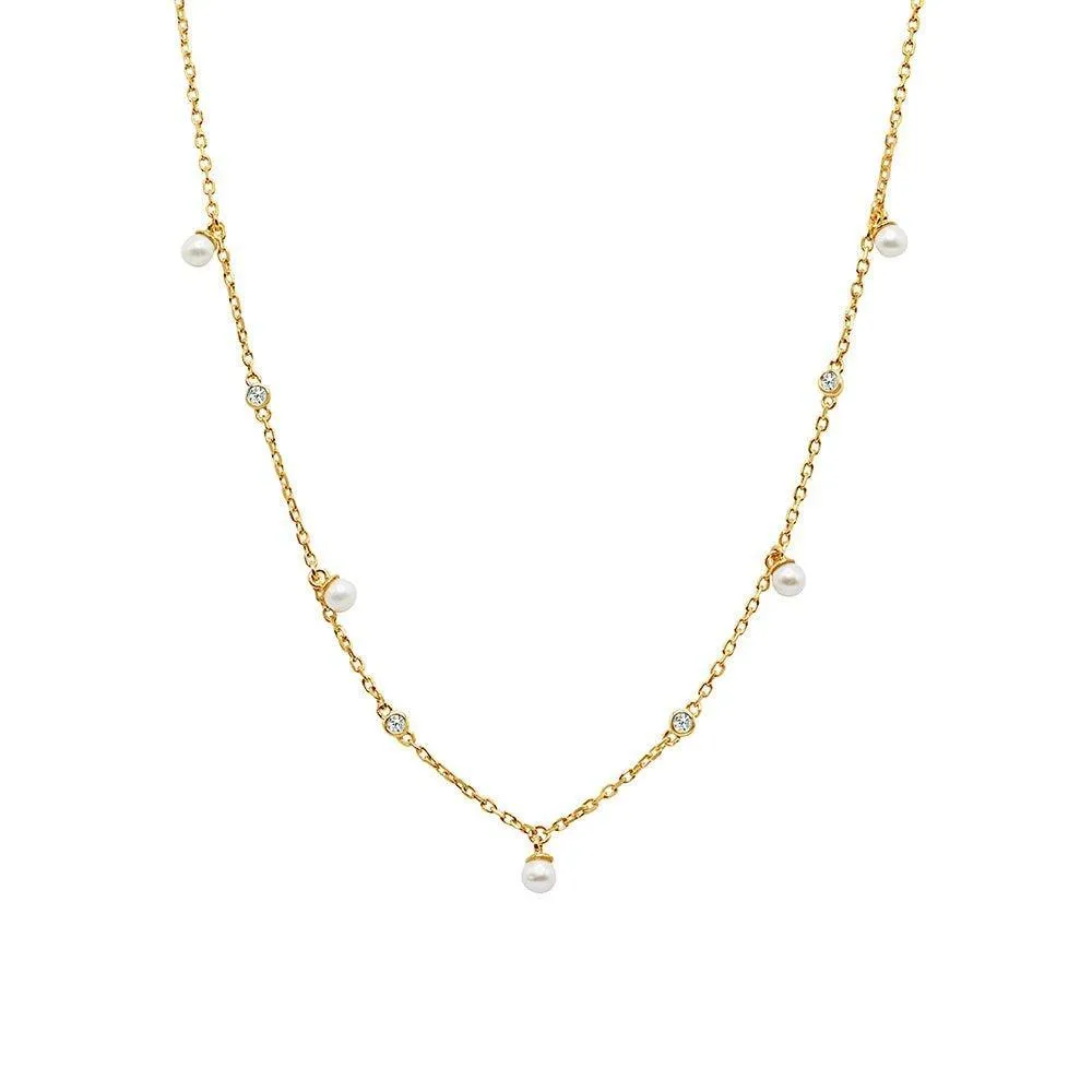 Nephelai Pearl Station Necklace