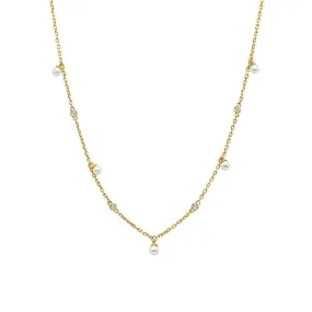 Nephelai Pearl Station Necklace