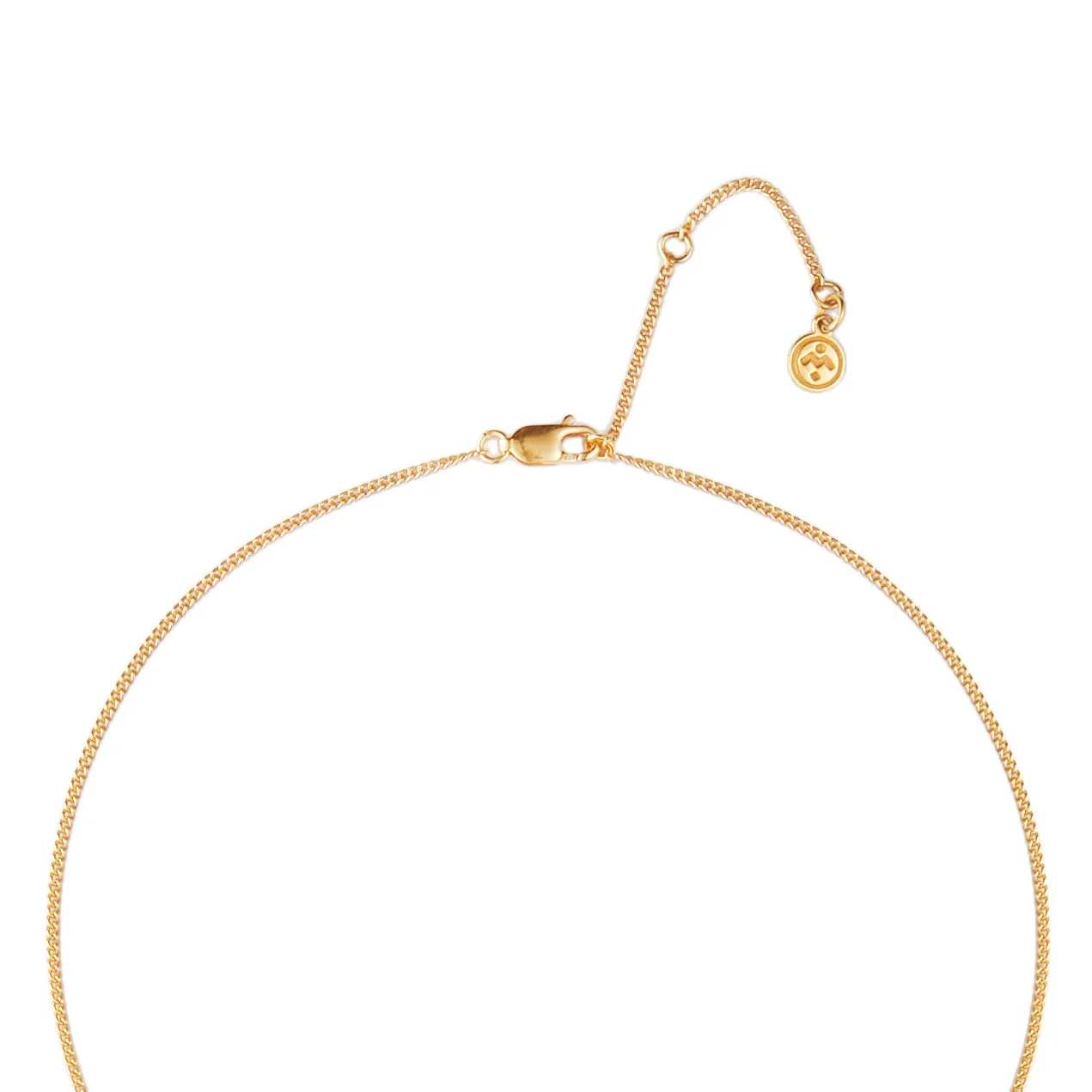 November Birthstone Necklace - 18 karat gold vermeil on sterling silver, citrine