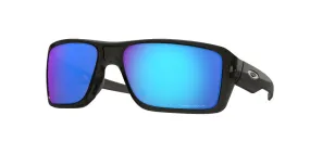 Oakley Mens Double Edge Gray Smoke Frame - Prizm Sapphire Iridium Lens - Polarized Sunglasses