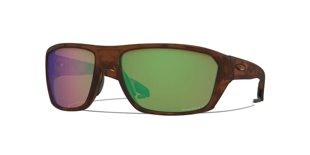 Oakley Mens Split Shot Matte Tortoise Frames - Prizm Shallow Water Lens - Polarized Sunglasses