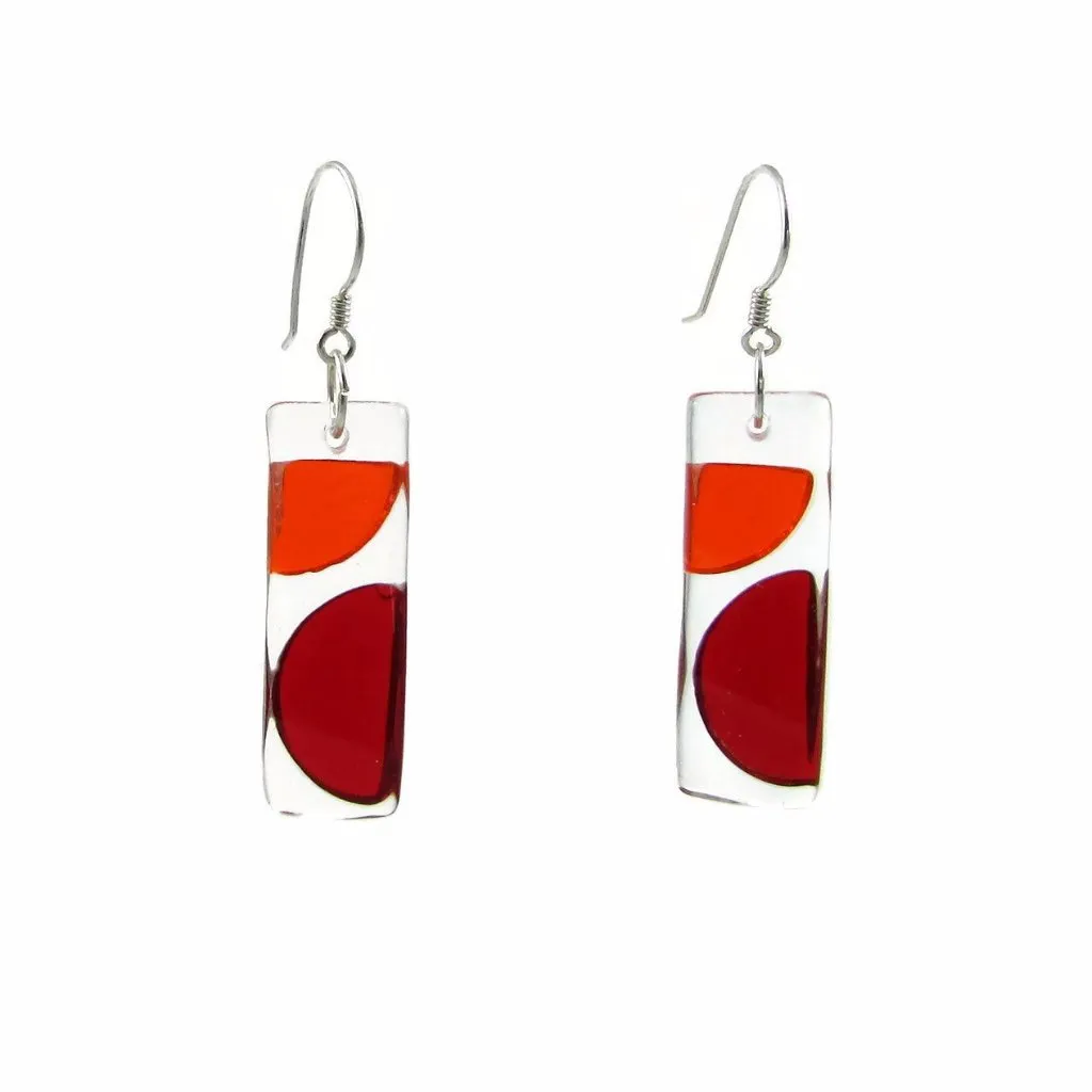 Onda Glass Earrings - Purple