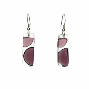 Onda Glass Earrings - Purple