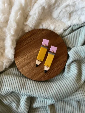 Pamela the Pencil Earrings